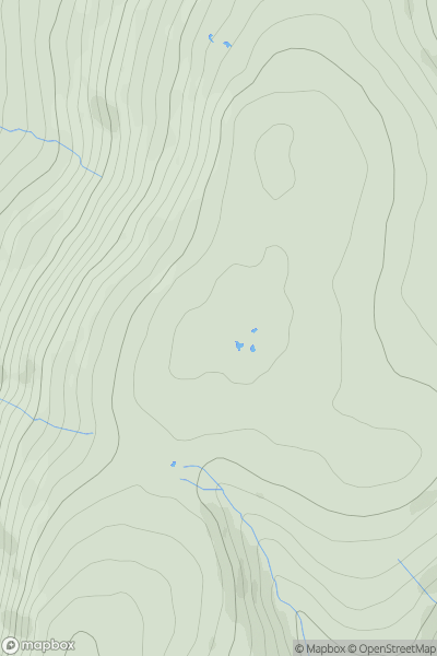 Thumbnail image for Wether Hill [Lake District E] [NY454163] showing contour plot for surrounding peak